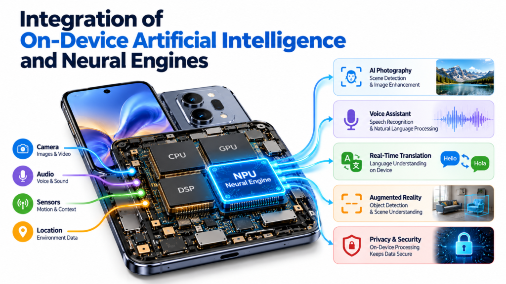 Integration of On-Device Artificial Intelligence and Neural Engines