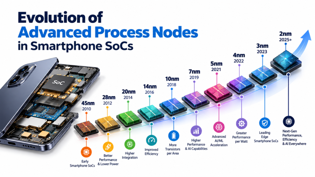 Evolution of Advanced Process Nodes in Smartphone SoCs